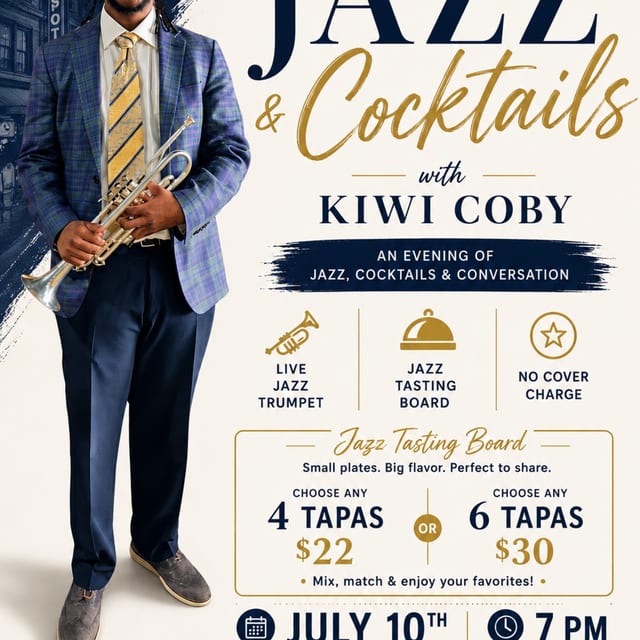 Jazz & Cocktails with Kiwi Coby