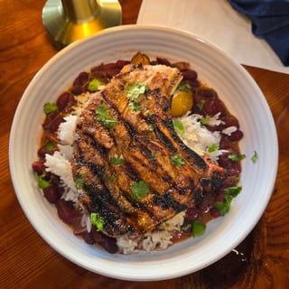 Mojo-Infused Pork Chop w/ Rice & Beans