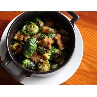 Crispy Pork Belly Brussels